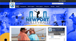 Desktop Screenshot of newportvolleyballclub.com